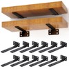 JEAWIWI 6 Inch Floating Shelf Bracket, 12 Pack Heavy Duty
