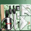 Architect Set Professional Geometry Set 18 Compass And Protractor Set