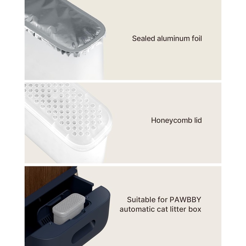 PAWBBY Aromatic Hvdrocarbons Deodorizing Pod for Self Cleaning Cat Litter