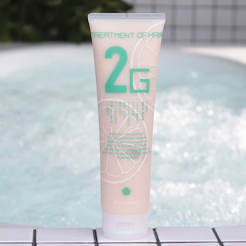 【髪にツヤ 高保湿】トリートメントオブヘア・2-G / 210g グレープフルーツの香り Ofcosmetics(オブ・コスメティックス) 静電気を抑える