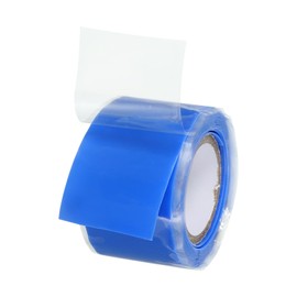 PATIKIL Grip Tape für Griffe 1" x5ft, 1 Rolle selbstverschweißendes Silikonband für Fahrradgriffe, Klimmzugstangen, Fitnessgeräte, undichte Rohre/Schläuche/Lecks in Notfällen, Blau