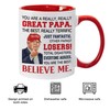 Viberty Papa Mug 11Oz - Funny Papa Gifts from Grandkids