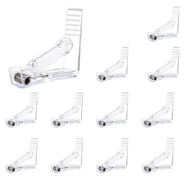 BOXOB 12pcs Spring Tablecloth Clips, Transparent Plastic Tablecloth Clips Picnic Tablecloth Clips Tablecloth Holder Tablecloth Clips for Indoor Outdoor Tables Camping Wedding Home