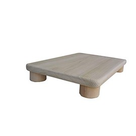 KR Ideas Foot Stool, 2" Tall, Poplar, (Made in The USA) (Unfinished)