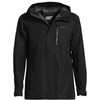 Lands' End Mens 2 5L Waterproof Packable Rain Jacket Black