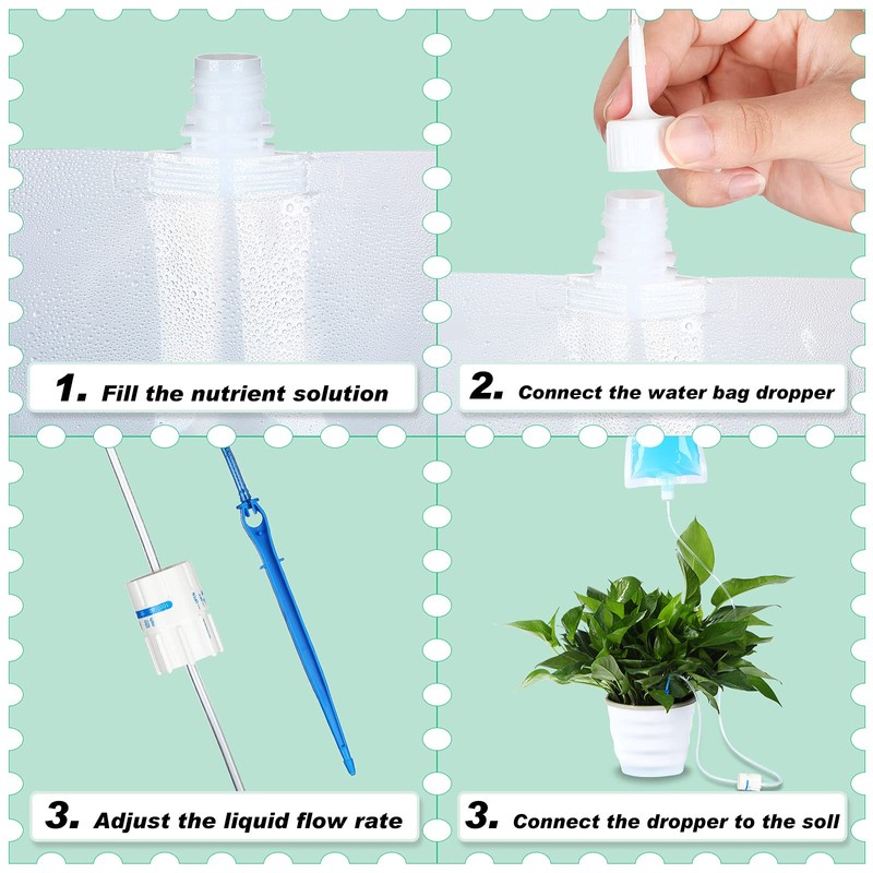 Honoson Plant Drip Irrigation Bag Automatic Irrigation Device with Water