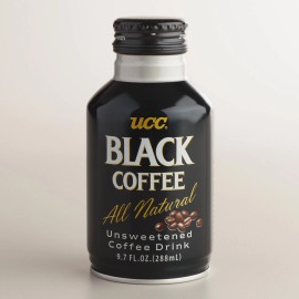 UCC Coffee 9.7 oz - Ready-to-Drink to Black Coffee from Kobe Japan - Twelve Cans