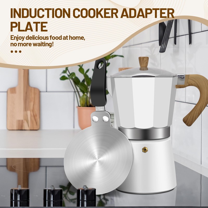 DITOSH 5.1in Induction Cooker Adapter Plate Stainless Steel Heat Sink