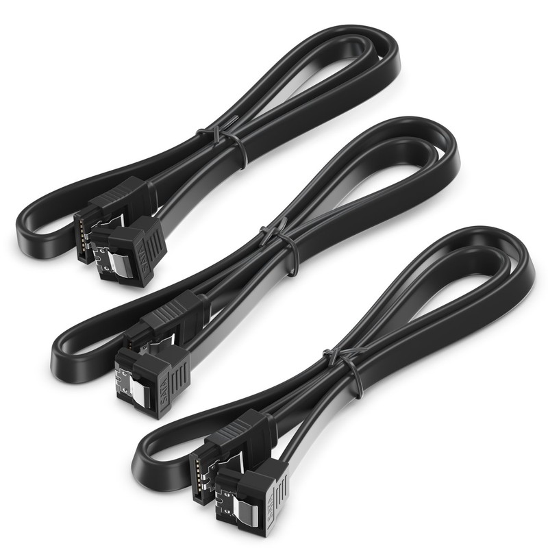 deleyCON 3 x 50 cm SATA III Cable S-ATA 3