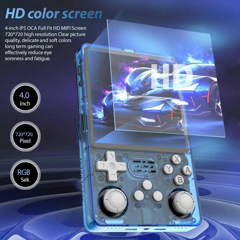 R36splus Retro Handheld Game Console 4.0 inch Screen , 64GB