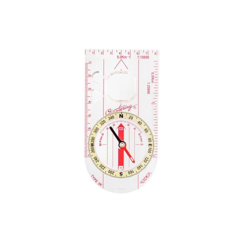 YCMCORPORATION G-23P Orienteering Compass, Oil Operated, Luminous, Small Magnifier, Water
