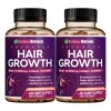2x Suplemento Crecimiento Cabello Biotina 10,000mcg 120 Cáps