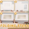 KEYIDO 20 Pack Cookie Boxes with Window, 8.5”×5.5”×2” Sweet Boxes