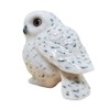 WitnyStore Tiny 1" High White Snowy Owl Look Left Figurine