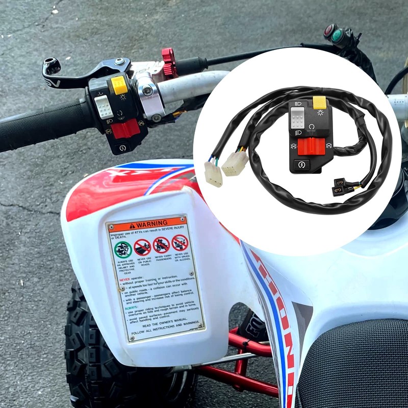 Compatible with Honda TRX400EX Sportrax TRX450ER Start Stop Switch Button