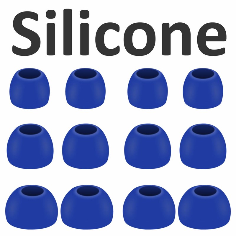 6 Pairs Replacement Silicone Ear Tips Compatible with Beats Studio