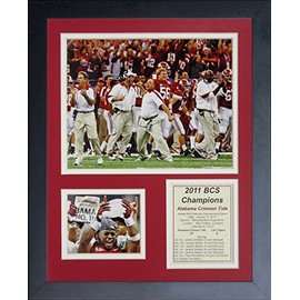 Legends Never Die "2011 Alabama Crimson Tide National Champions Framed Photo Collage, 11 x 14-Inch, (12012U)