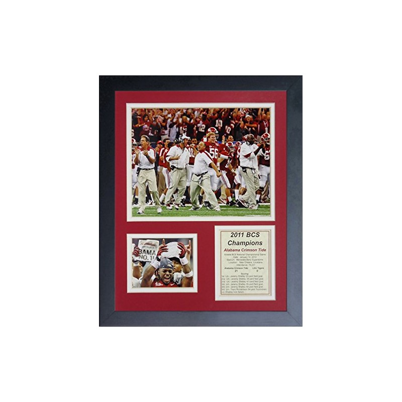 Legends Never Die "2011 Alabama Crimson Tide National Champions Framed
