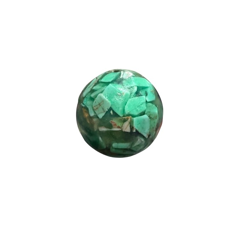 Jabón de Glicerina Artesanal Turquesa, Forma Esférica, 291 g