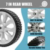 Sutmorly 7 inch Front Wheel Assembly for Most Walk-Behind Mowers,