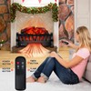 Electric Fireplace Logs Inserts Heater with Infrared Remote Controller 5