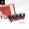 ❤️ V-cut red heart handmade nail tips ❤️ - Long