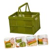SUPVOX Stackable Pantry Storage Basket Folding Storage Basket Household Storage