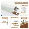 PILISPARK 2 Pack Pocket Door Frame Roller,Sliding Pocket Door Top