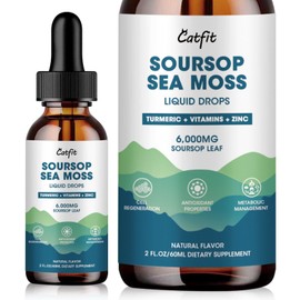 Catfit Organic Soursop Graviola Extract Drops –  for Detox & Immune Support 60ml