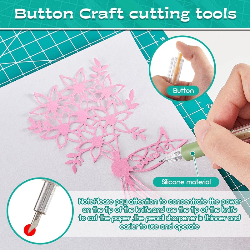 Lanties 6 Pieces Art Cutting Tools Knife Pen Craft Paper