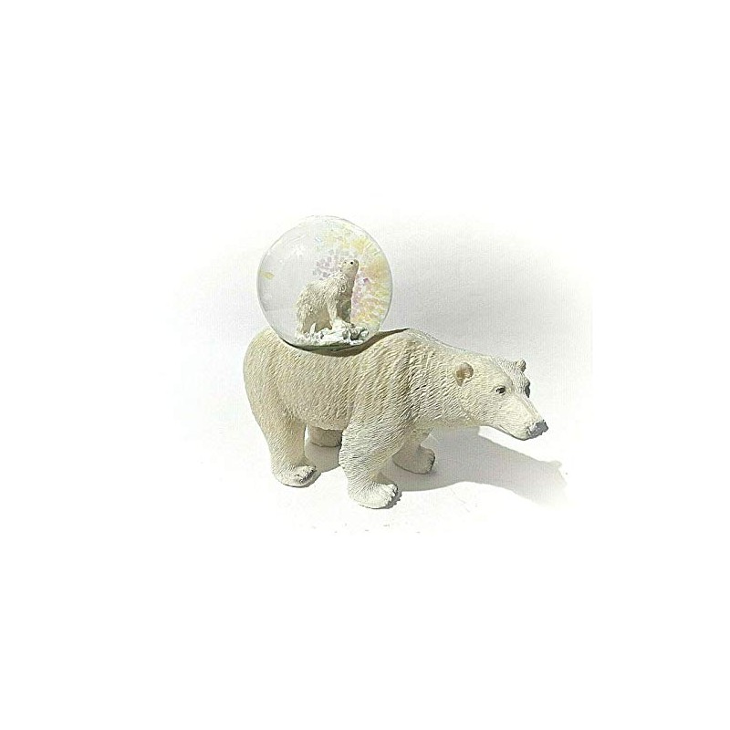 Euro Souvenirs ES17130 Polar Bear Glitter Ball Snow Globe