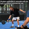 bimiti 3 Pcs Portable Pickleball Court Dividers, 4x1.5 ft Ball