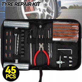 Unbranded 45PC  Tire Repair Kit DIY Flat Tire Repair Car Truck Motorcycle Home Plug Patch