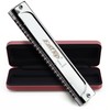 East Top T2406S-C Duplicate Harmonica Tremolo Harmonica 24 Hole Brass