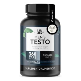 Mens Testo Fenogreco Maca L-Arginina Suplemento Alimenticio 360 Cápsulas  LIFE360 Testosterona Hombre                                                 