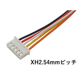 Audiofan XH Connector 5Pin Terminal 0.1 inch (2.54 mm) with Cable (Approx. 0.2 m) 10 Piece Set