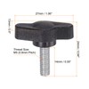 sourcing map 10pcs Tee Wing Knobs Thumb Screws M5 x