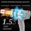 Heat Gun, Variable Temperature Settings 572℉~932℉ (300℃-500℃), Heat Hot Air