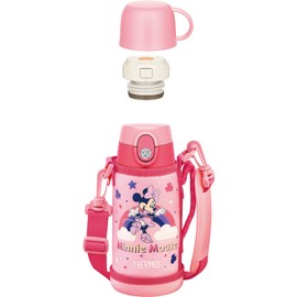 Thermos FJO-600WFDS P Vacuum Insulated 2-Way Bottle, Minnie Pink 2-Way Bottle, 0.6L/0.64L