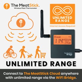 WiFi Travel Pack | WiFi Bridge + Carrying Case Pro | Unlimited Wireless Range Device and Portable Protector for All MeatStick Wireless Meat Thermometers
