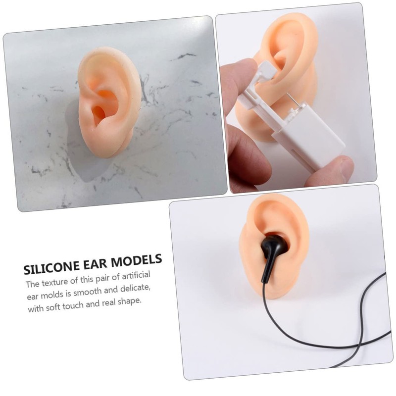 Beavorty Ear Models 2 Pack Fake Ears for Piercing Practice