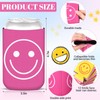 Tellingyou 12 Pack Preppy Pink Smile Face Can Cooler Beer