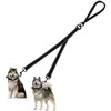 Fjquamitix Two Point Control Dog Leash, Reflective Stitching & Soft