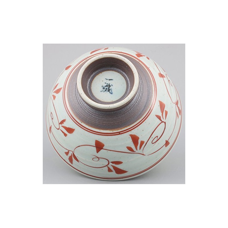 Hasamiyaki Issei Pottery Lightweight Rice Bowl, Small, Old Dyed Inside/Outer