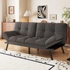 AMICLIBER Convertible Futon Sofa Bed,71" Memory Foam Futon Couch,Detachable Cushion,Adjustable