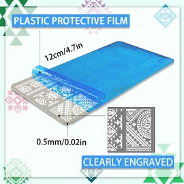 PH PandaHall 3pcs Geometric Texture Nail Art Stamping Plate, 36 Patterns Nail Stamp Plate Aztec Nail Art Stencils Tribal Persia Nail Image Plate for DIY Print Manicure Salon Nail Design