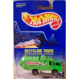 Hot Wheels Recycling Truck #143 Blue & White card item #2073-0910 'n protecto ^G#fbhre-h4 8rdsf-tg1371116