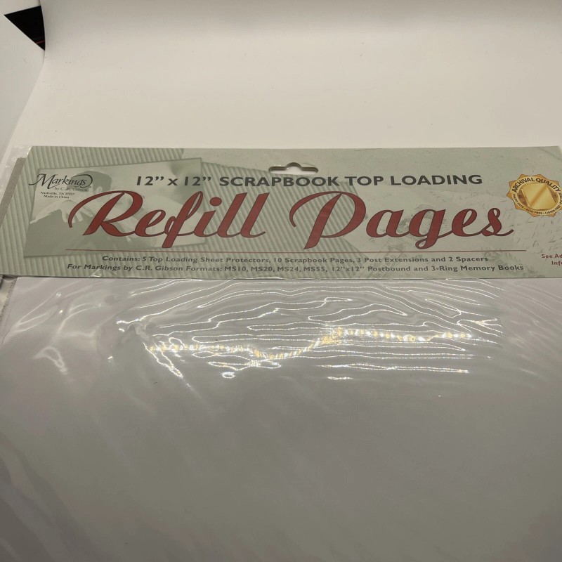C.R. Gibson 12 X 12 Top Loading Refill Scrapbook Pages.