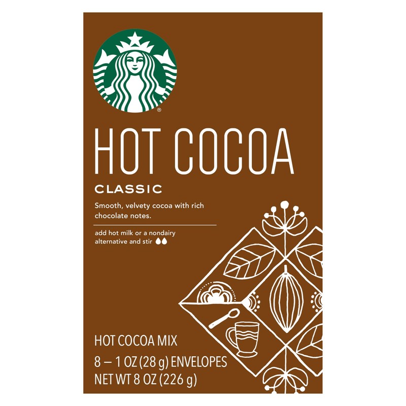 Starbucks Hot Cocoa Mix, Classic, 8 Count (Pack of 6)