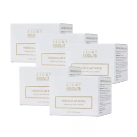 Atomy 애터미 앱솔루트 히노키 클레이 마스크 50ml 5개 Atomy Absolute Hinoki Clay Mask 50ml 5pcs